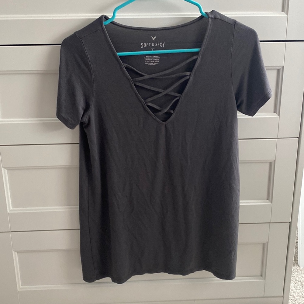 AE Soft Strappy V Neck